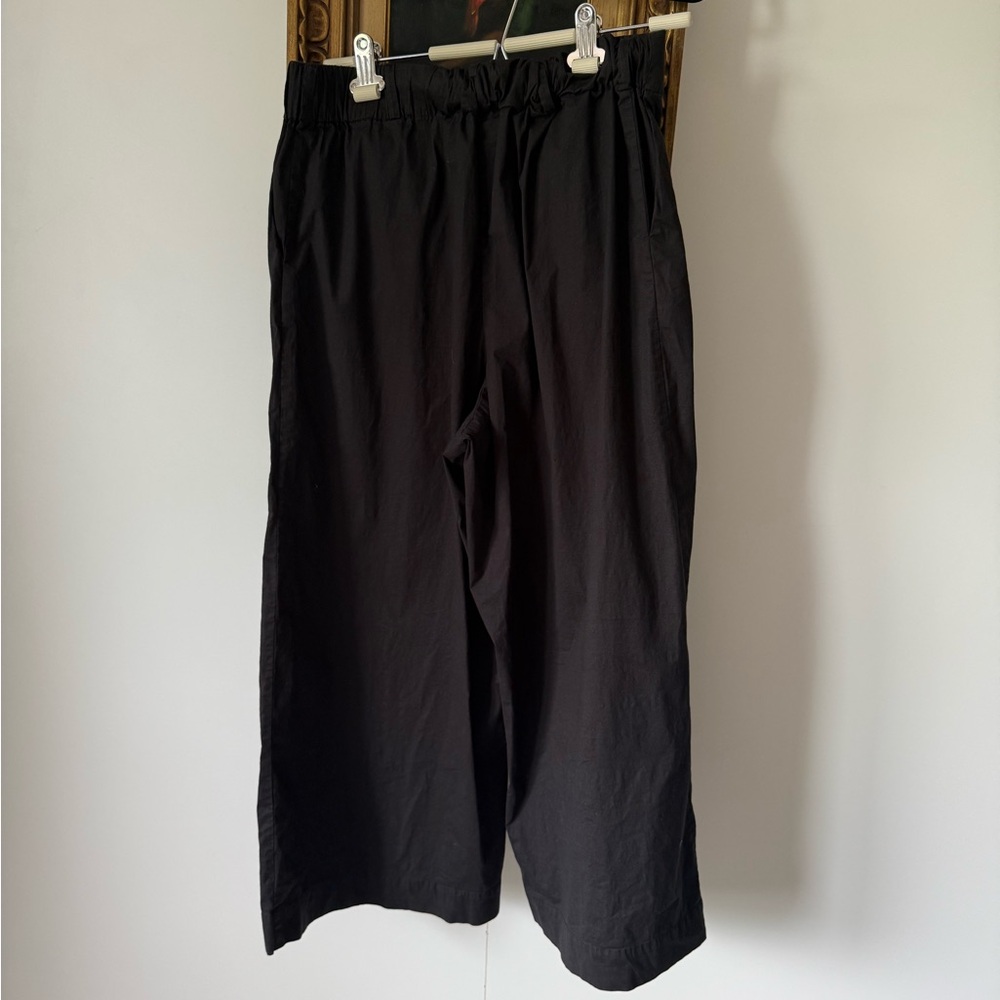 Women’s Derhy Black Elastic Wide Leg Pants, size Large